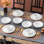 16 Piece Porcelain China Dinnerware Set - Service for 4 -1301377631