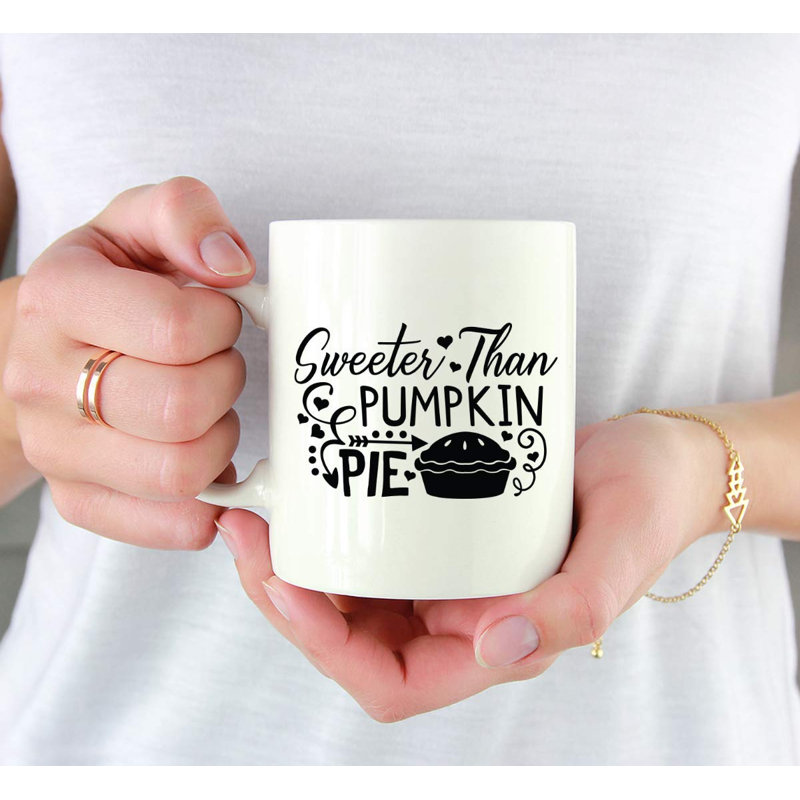 Grande tasse à café en camembert de citrouille Goufes