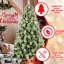 Arbre de Noël de 9 pi avec 700 lumières à DEL blanc chaud pré-enfilées, 2518 pointes, 122 branches articulées en pin et en tracas avec une aiguille dure
