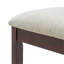 Chaises de salle à manger 2 pièces scandinaves modernes, dossier en bois courbé avec siège en tissu gris, finition pour la salle à manger et un appartement, facile à assembler - brun clair - brun-666489727