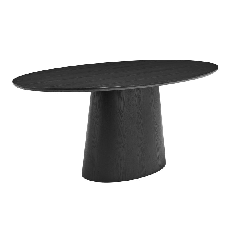 Table de salle à manger Adara, Noir mat