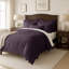 Ensemble de couvre-lit en coton aubergine Elsie 6 pièces-115684652