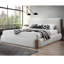 Lit en tissu blanc de qualité supérieure-617595037