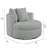 Mindy Ultra Plush Wide Cord-Like Oversized Swivel Barrel Chair