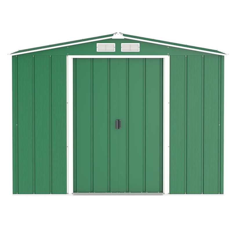 Salford Metal Garden Shed, Green