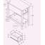 Table décorative, table d'appoint, double couche, tiroirs de rangement pour chambre à coucher, salon-1283059819-1283059821
