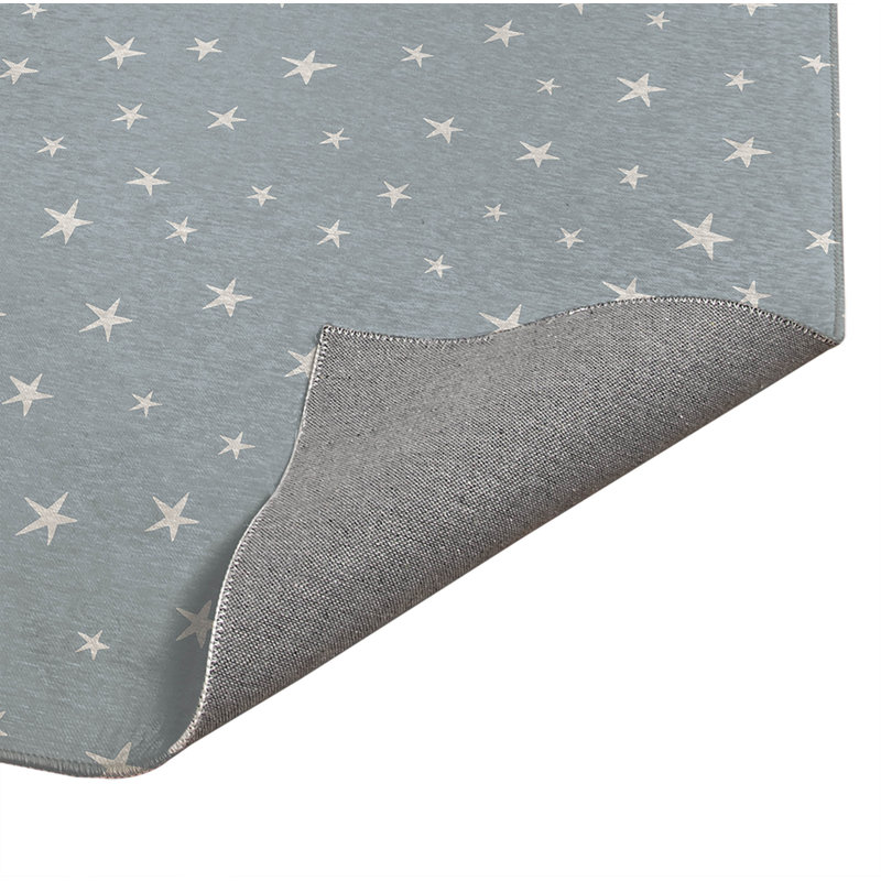 Tapis de cuisine antidérapant Starry Night, Rectangle 4pi x 6 pi, Bleu ardoise