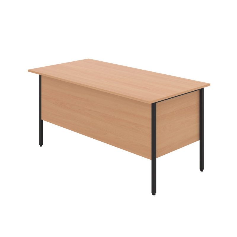 Dorino Metal Base Desk Shell, Light Brown, 73cm H x 120cm W x 75cm D