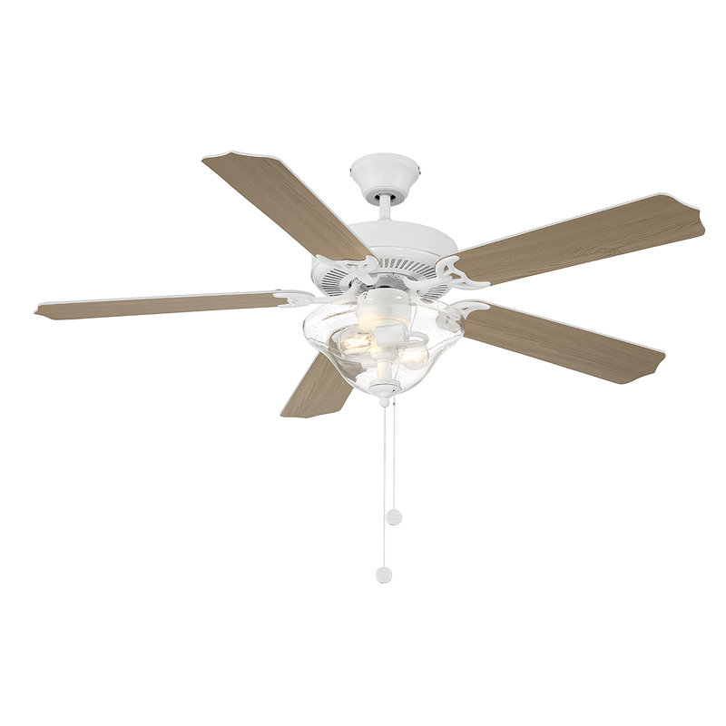 Charlton Home® Garrett 52'' Ceiling Fan with Light Kit & Reviews | Wayfair