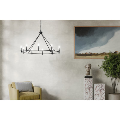 Steel Dimmable Chandelier