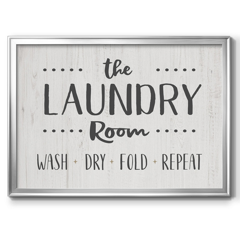 The Laundry Room, reproduction d'art sur toile, Argent, H 14 po x l 20 po x P 1,5 po