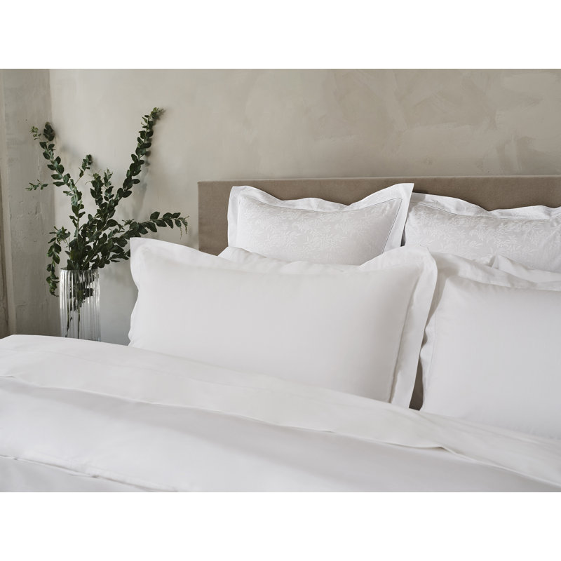 Heirloom Organic Sateen Sheet Set Alpine White, Queen Sheet Set with 2 Pillowcases, Alpine White