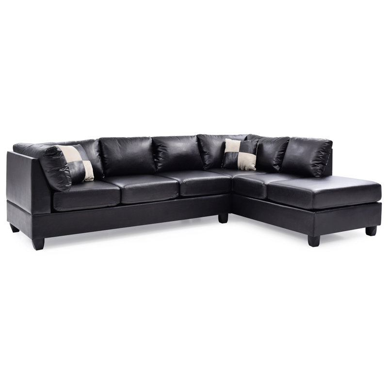 Canapé modulaire en cuir Jamarah