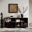 Buffet noyer avec texture ondulée 3D
