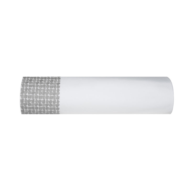 Lagos 100% Cotton Percale Sheet Set, white-grey, Twin