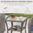 20'' Square Glass Outdoor Side Table