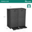 Bac de recyclage Yitahome 61,8 gallons-86340596