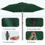 Parasol de marché inclinable 90 'Amaral-213007553