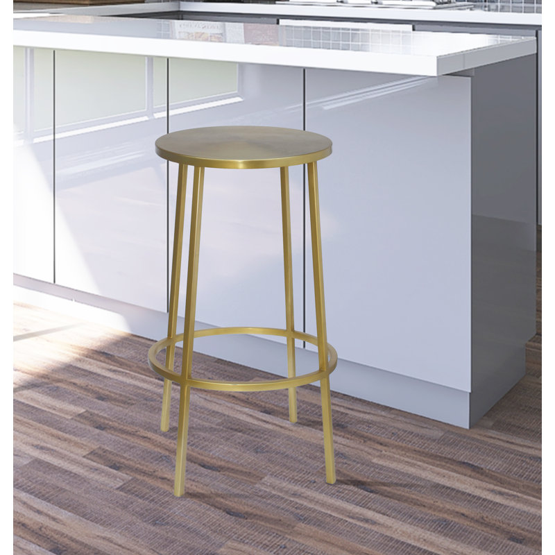 Tabouret de bar et de comptoir Tyson Lonn, Tabouret de bar (assise de 30 po de hauteur), Doré