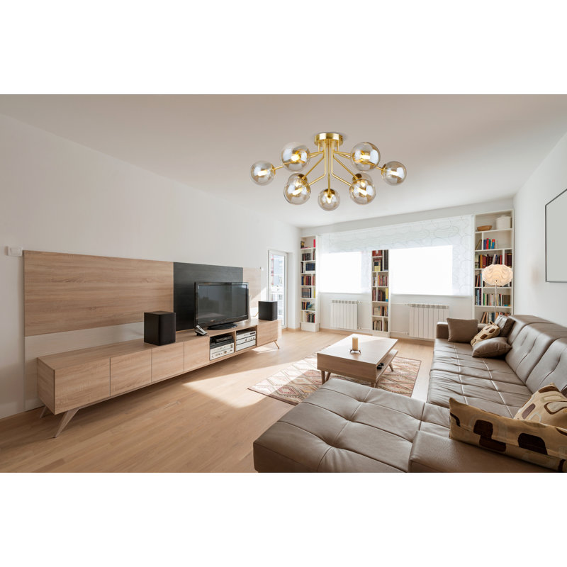 Dolores Glass Spotlight, Cognac, Gold