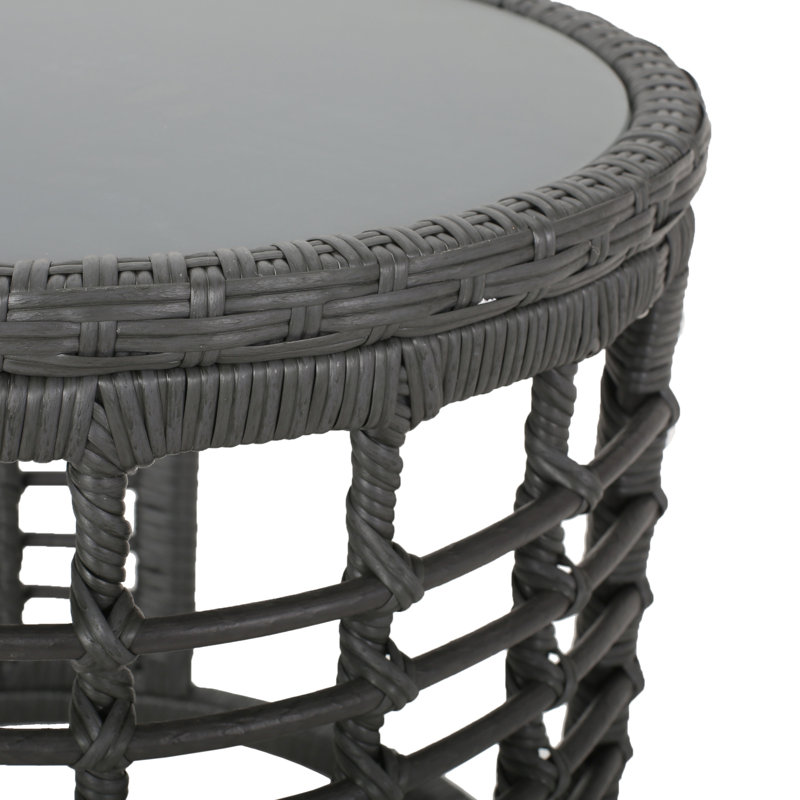 Table d'appoint - élément gris, profondeur de 17,83 po x largeur 16,38 po, table de comptoir à boissons, l 17,93 po de largeur, H 11,98 lb, bureau de placement