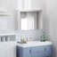 Armoire à pharmacie à double porte avec miroir, armoire de salle de bain 31,5 "X 23,5"
