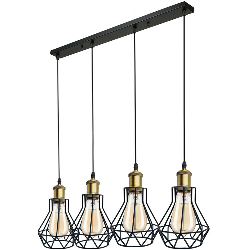 Audette 4-Light Kitchen Island Dome Pendant