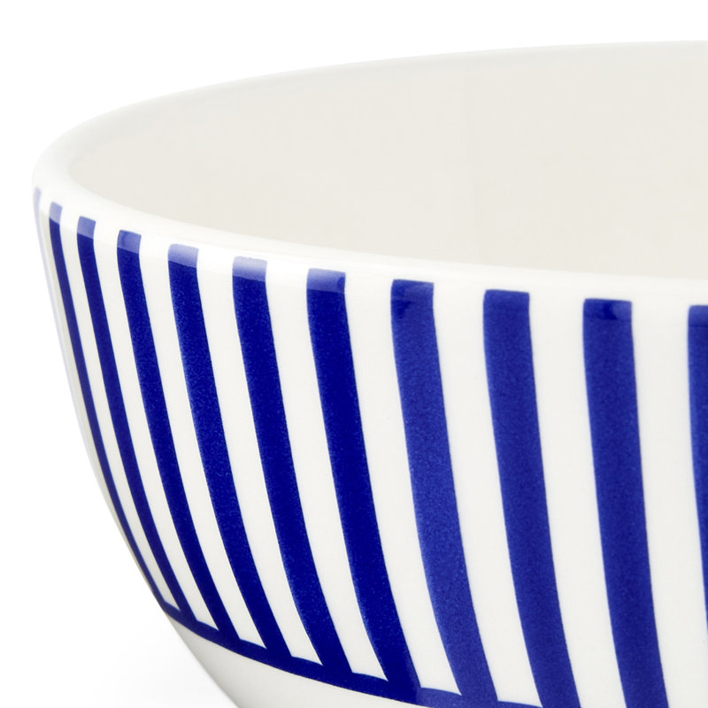 Blue Italian Steccato Salad Bowl