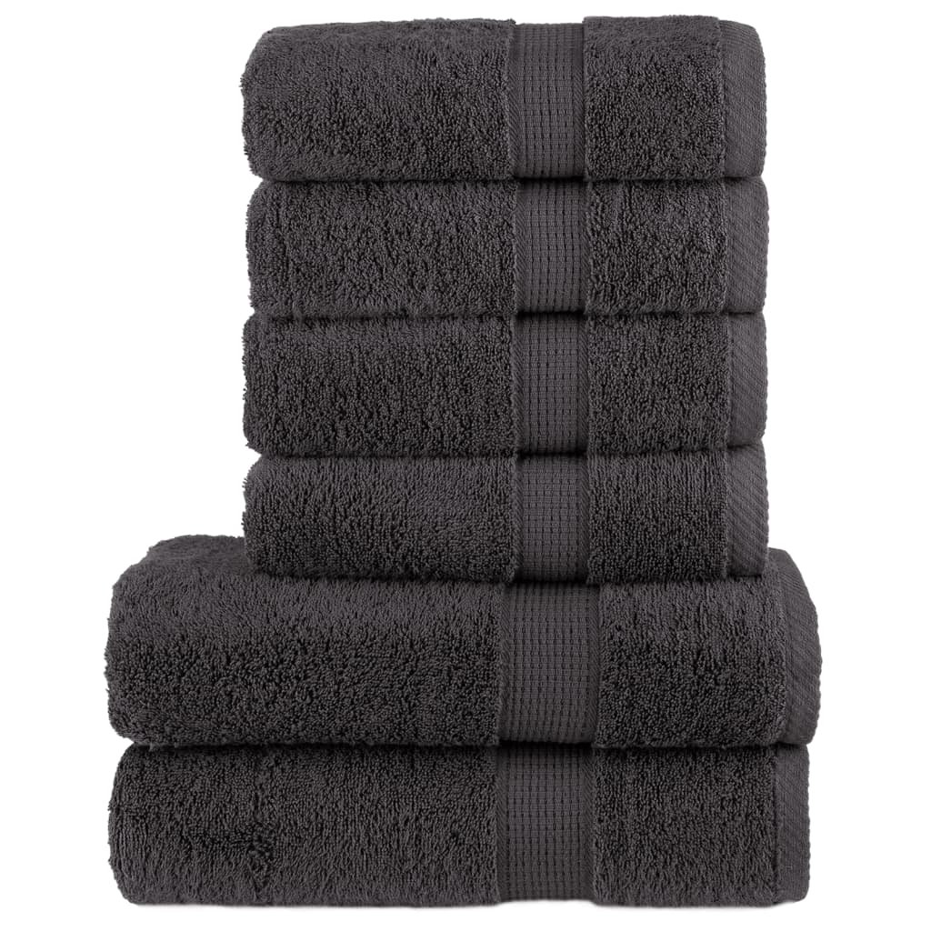 Vidaxl 6 Piece Premium towel set Solund 600gsm