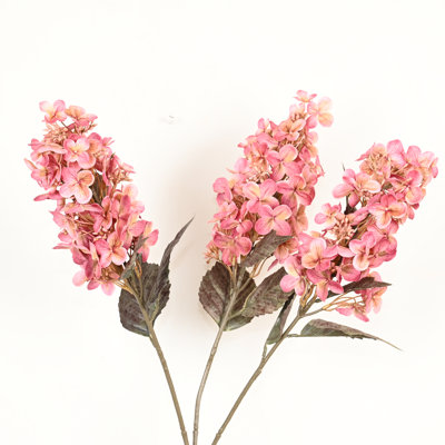 Arrangement floral d'hortensia artificiel de 28 po dans un vase avec de l'eau artificielle et de la pierre, branche de feuillage de ferme, longue tige de bouquet de fleurs en vrac pour une fête de mariage