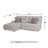 Acklen 3-Piece Power Reclining Sectional Sofa With Chaise-111301117-111301119