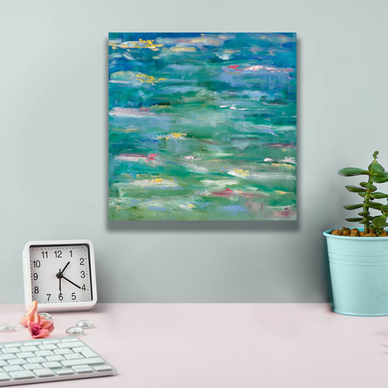  «Homage To Monet» par Meredith Howse, art mural sur toile, 12 po x 12 po