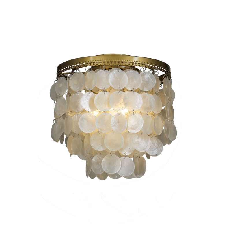 Plafonnier encastré 3 lumières Mahaley, Or antique