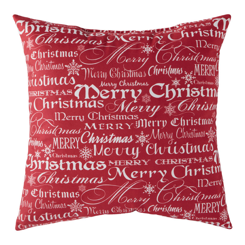  Coussin en polyester Merry Christmas