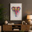 Geometric Elephant Modern - Print-136768462-136768461
