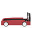 Lit plateforme en forme de voiture de course, format simple, avec roulettes-465035523