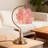 Floral Shape Pink Desk Lamp, Tiffany Stained Glass Table Lamp  With Bulbs-2069123666