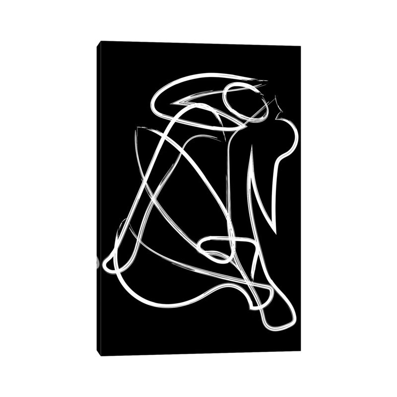 Matisse Deconstructed Brush Black by Mambo Art Studio - Wrapped Canvas Print, 101.6 cm H x 66.04 cm W x 1.91 cm D
