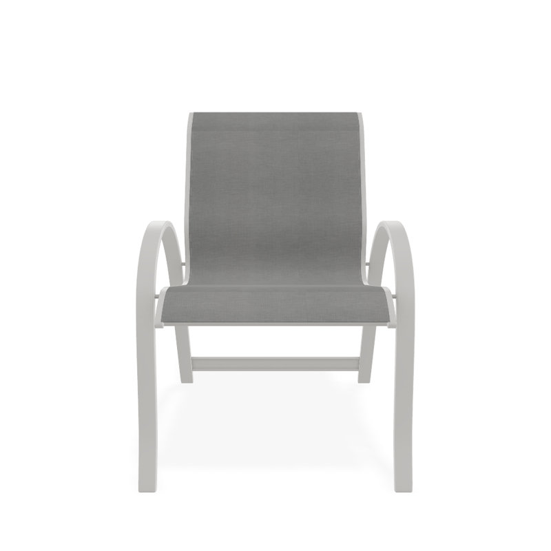Aruba 1 Outdoor Dining Armchair, Snow