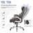 Ergonomic High-Back Executive Office Chair with Adjustable Headrest, Adjustable Lumbar Support, Flip-Up Armrests, Rocking Function-539836439