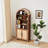 Aterion 70.9" Arched Storage Bookcase-1748222603
