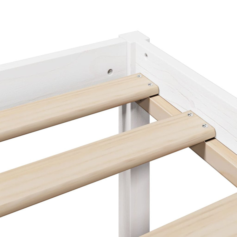 Solid Wood Bed, White, Small Single (2'6)