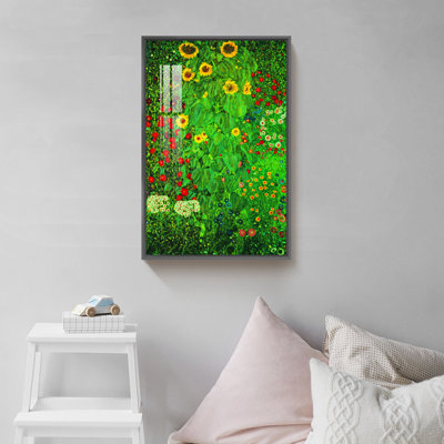 «Sunflowers» par Gustav Klimt - Cadre photo unique, impression sur toile