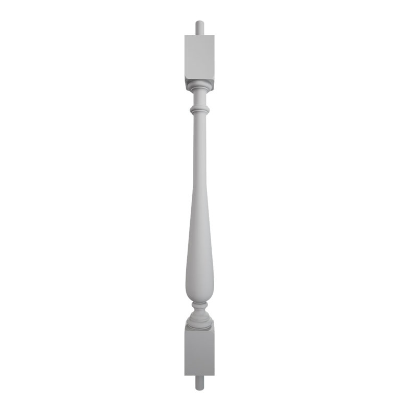 Endurathane 500 Series Calico Baluster, polyuréthane apprêté en usine, H 28 po x l 2,5 po x P 2,5 po