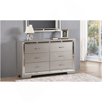 Commode Alana G6800-D, champagne argenté
