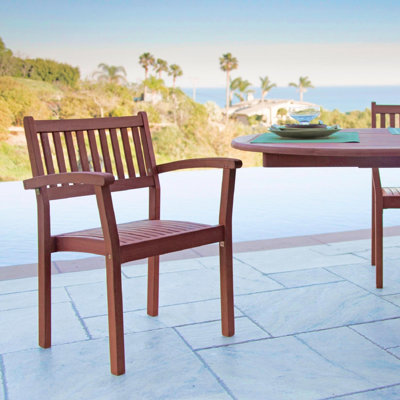 Brown Stacking Armchairs