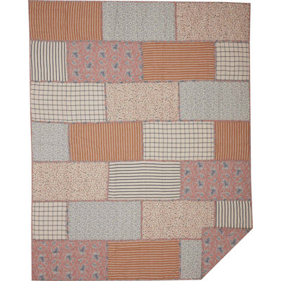 Kailia Farmhouse / Country Cotton Twill Patchwork Quilt
