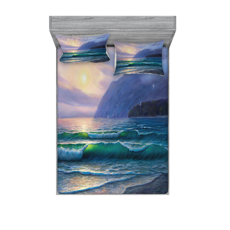 Microfiber Sheet Set, Full/Double Sheet Set with Fitted Sheet