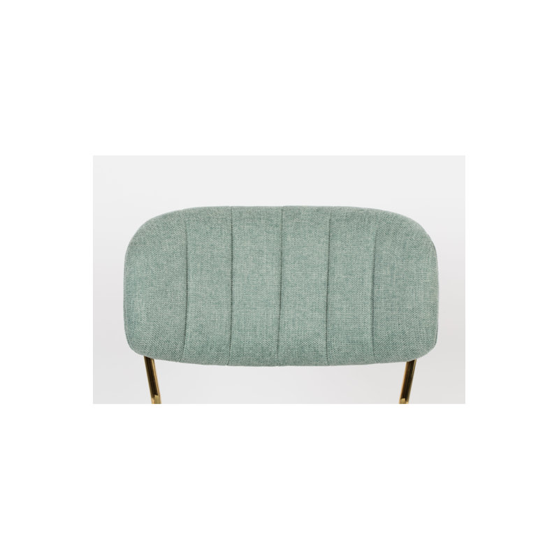 Jolien Upholstered Dining Chair, Green, Gold