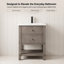 Meuble-lavabo double avec plateau en céramique Lunnete-134282210